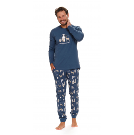 Vyriška pižama PMB 4329 DEEP BLUE